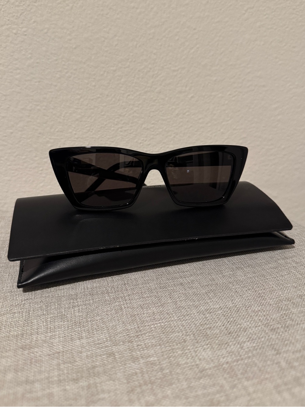 Saint Laurent Black Cat Eye Sunglasses